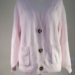 BP NWT LT PINK BUTTON UP CARDIGAN SZ SMALL